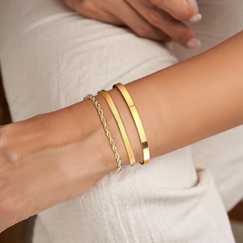 Juego de Pulseras Oro para Mujer 41zGsTmpkgL. SL1000
