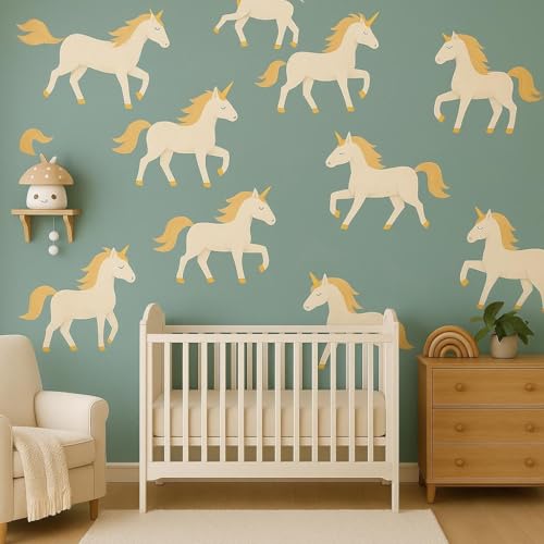 Vinilo Decorativo Unicornio Reutilizable Adhesivo para Pared miniatura 7