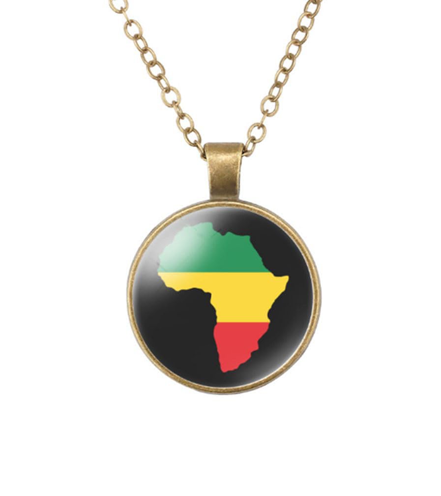 EnigmaGlowWorld Most Countries Flag Zinc Alloy Necklace Pendant Necklace for Men Women