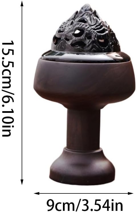 OGOODLE 香炉 合金アロマセラピーバーナー ホームクリエイティブオーナメント レトロプレート インセンスバーナー ポータブルイ