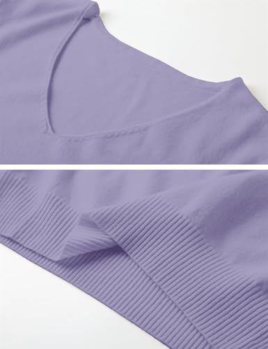 Image of DAIMIDY Women's Short Sleeve Sweater V Neck Summer Knit Tops | Business Casual Tops| Soft,Lightweight,Breathable and Comfortable| Perfect for Shopping,Date,Vacation,Daily Wear Etc.