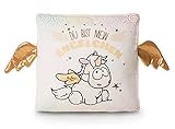 NICI 46557 Kissen Einhorn-Engel Angelia 30x30cm Plüsch Du bist Mein Engelchen