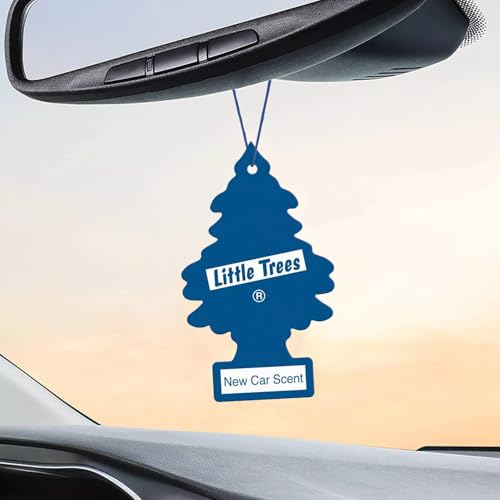 Image of LITTLE TREES Car Air Freshener | Hanging Paper Tree for Home or Car | New Car Scent | 6 Pack