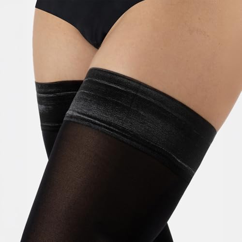 Image of CALZITALY Opaque Thigh High Pantyhose, S, M /L, L /XL, XXL, XXXL, XXXXL