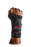 McDavid 5131 Elite Engineered Elastic™ Wrist Sleeve with Gel buttresses and strapsfor Wrist Support and to Relieve Wrist Pain from Carpel Tunnel and Tendonitis