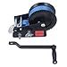 Manual Winches, 3200lbs Small Hand Winch Alloy Steel Strong Traction 2 Way Ratchet Anti Slip Handle Trailer Winch for Industry