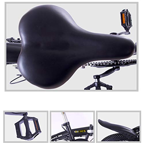 Vouwfiets, opvouwbare stad Compacte fiets Urban Commuter + Heren Dames Opvouwbare fiets, 16-inch variabele fiets voor… - Afbeelding 8