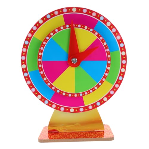 Totority Plastic Prize Turntable Party Game Props Raffle Game Turntable Rotating Wheel Game DIY Game Wheel