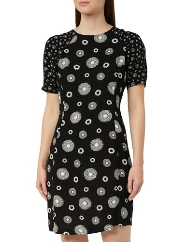 Desigual Vest_Nueva York Vestido, Negro, L para Mujer