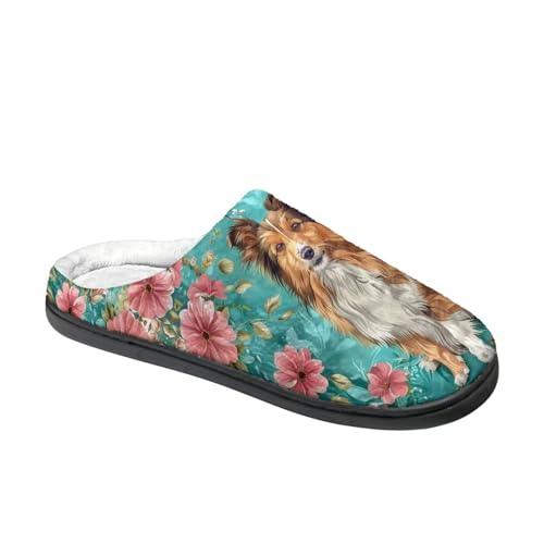 Fluffy Slippers, Slip On Scuff Slippers with Non-Slip Rubber Sole, Soft Comfy Bedroom Slippers4