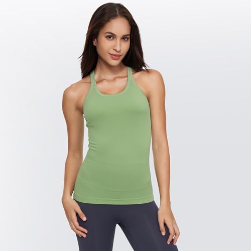 Image of sphinx cat Yoga Racerback Tank Top for Women with Built in Bra,Women's Padded Sports Bra Fitness Workout Running Shirts