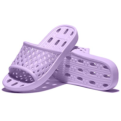Image of WOTTE Shower Sandals Women Quick Drying Bath Slippers Non Slip Dorm Shoes