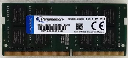 Pamięć 16 GB 2Rx8 PC4-25600S DDR4 3200 MHz SODIMM 1,2 V CL22 260-pinowa pamięć do laptopa
