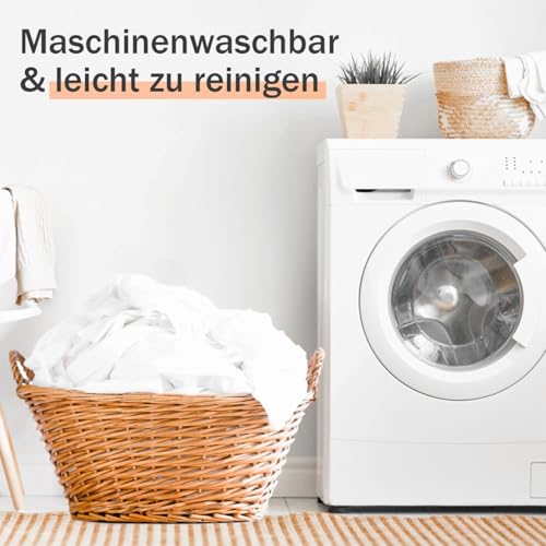 ComfortAce Premium Minimalist Samt Runde Kissen, Luxus 700G 3D silikonisierte Fasern Füllung Runde Kissen für Sofa und Bett Dekoration, 45cm Durchmesser, Luftig Blau