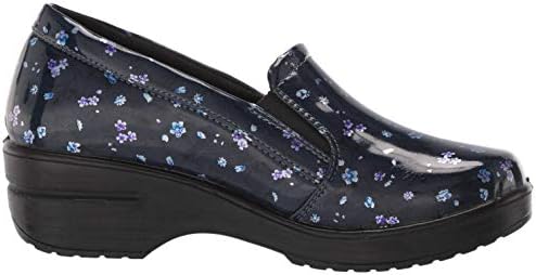 Easy Works by Easy Street womens Leeza Clog, Navy Floral Patent, 9 US | Image 5