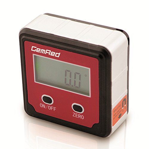 GemRed 82412 Mini Digital Level Angle Gauge Angle Finder Protractor Inclinometer Aluminum Framework with Magnet