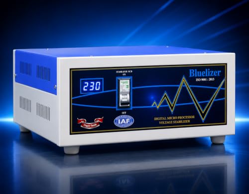 Image of 5 KVA Mainline Stabilizer Working Range (80-300 V) 4000 W with High /Low Cut Off & Overload Protection (India's First Mainline with in Display Ampere Meter)