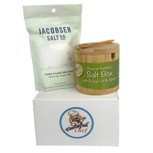 Jacobsen Finishing Sea Salt Flakes, 4 OZ and Bamboo Salt
