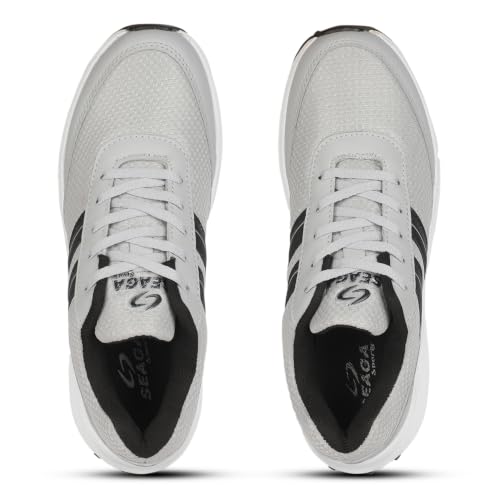 Image of SEAGA Sports Men Running Sports Shoes | Super Soft Breathable Casual Sneakers for Men | Anti-Skid Sole | Cushioned Insole | Lightweight Shoes Pack of 1