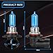 Fit for Honda Accord 2013 2014 2015 2016 2017 2018 & 2008-2012 Coupe High Performance Halogen Headlight Bulbs,9005 High Beam + H11 Low Beam Headlamp Replacement Bulbs Kit, Plug and Play,Pack of 4