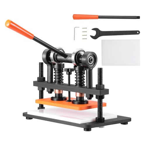 Leather Cutting Machine, 10.2 x 5.9 in Embossing Plate Manual Die...