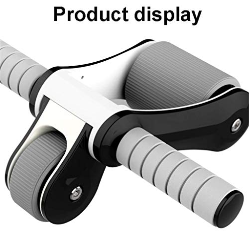 BIAJEK-Abdominal-Muscle-Wheel-Wheel-Roller-with-Knee-Pad-Push-Up-Bars-Handles-Grips-Adjustable-Skipping-Jump-Rope-Home-Gym-Color-White-Dinosaur-Doodle4