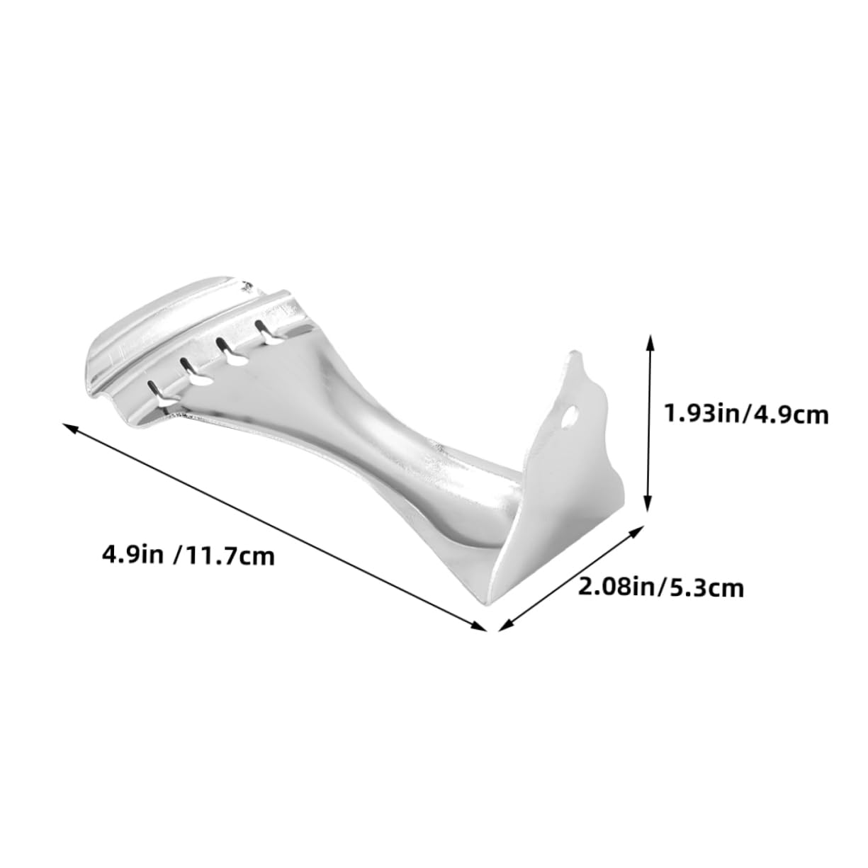 Levemolo Tailpiece Bridge Metal Guitar Accessories Perfect Fit for 4 String Guitar Easy to Install Tailpiece