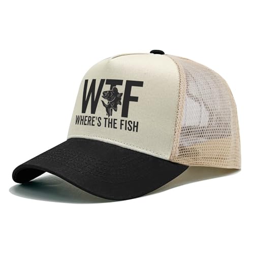 Image of WTF Where's The Fish Hat for Women Dad Hats with Design Caps