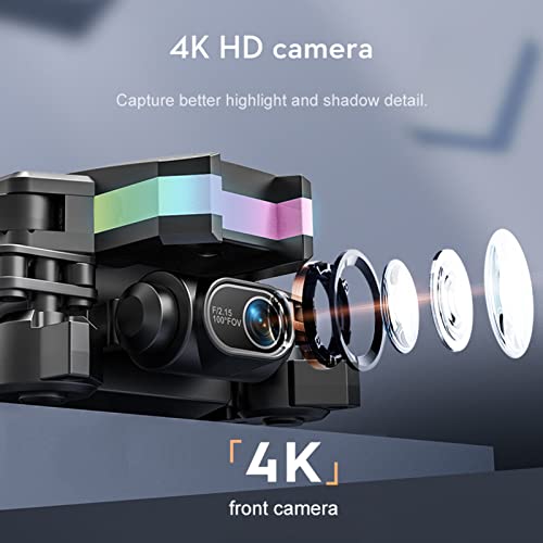 dispositivo inteligente remoto,Lianai Drone RC com Câmera 4K Dual Camera RC Quadcopter com Função Co