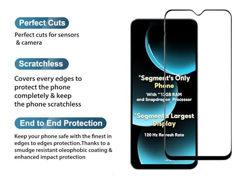 Image of HD Tempered Glass Screen Protector Compatible for Poco M7 5G, Poco C71 5G with Edge to Edge coverage and Easy Installation kit