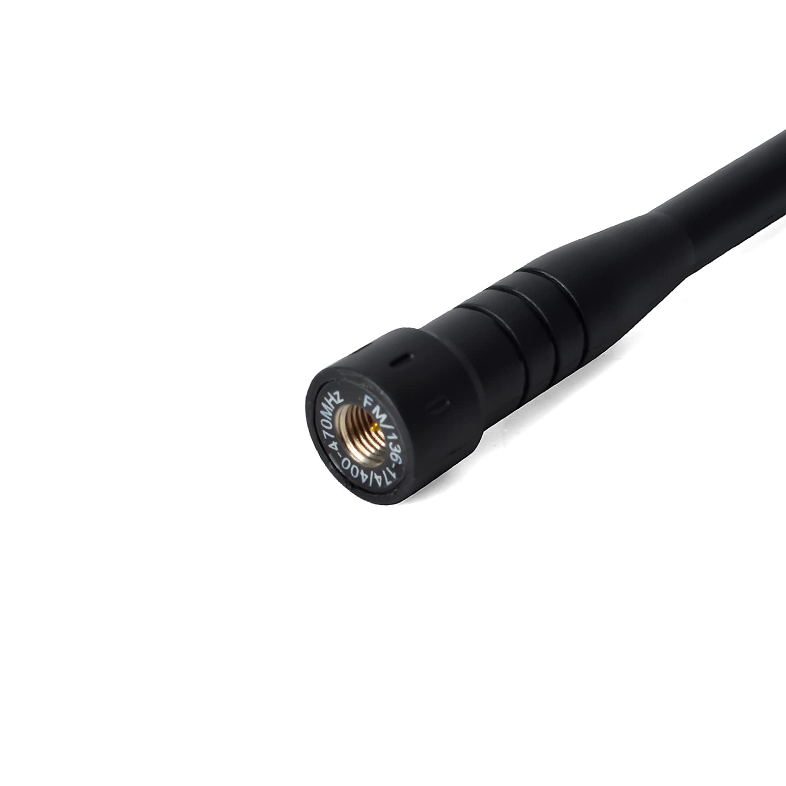 UAYESOK SMA Macho - Antena telescópica de doble banda retráctil para VHF/UHF Yaesu FT50RH Yeasu FT60/Kenwood TH-D74/Icom ICOM-51APlus IC-F60V (13,5-48 cm)