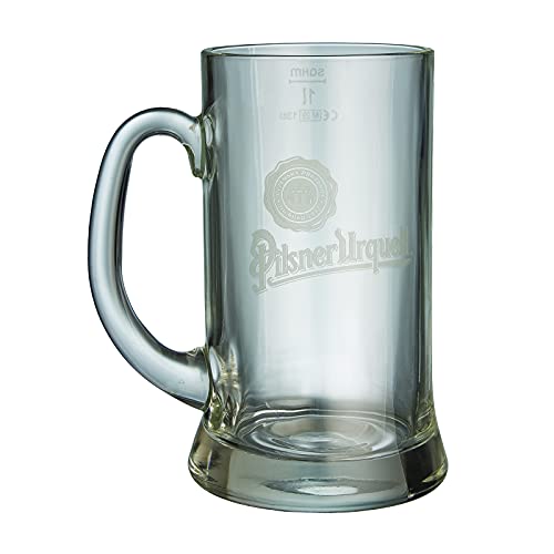 Pilsner Urquell 1 Stück 1l Maßkrug Glas Bierglas Humpen Seidel Maß Tschechien