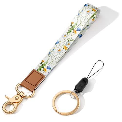 Image of Wrist Lanyard Key Chain, Wristlet Strap Keychain Holder for Women Men Car Keys Wallet Card Phone