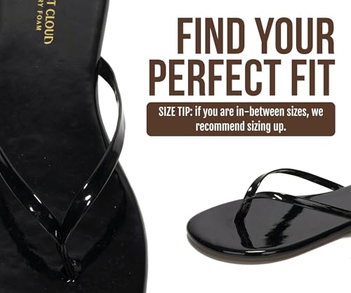 Image of Project Cloud Flip Flops for Women Footwear- Lightweight and Memory Foam Insole Sandals for Women 2026 - Durable Non-Slip Beach Essentials Flats for Women Sandals (Foundations)