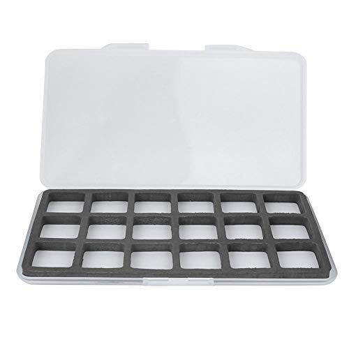 Fishing Tackle Organizer, ABS Magnetic Fly Fishing Storage Box Fish Hook Lure Tackle Case with Foam Accessory(18 Grid)