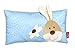 sigikid, 40992, fille et garçon, coussin motif lapin, bleu/beige, taille 35 x 20 cm, 'Semmel Bunny'