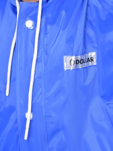 Image of Dollar Rainguard Kids' Full Sleeve Solid Long Raincoat With Adjustable Hood and Pocket