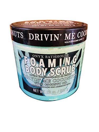 Onyx Bath House Driven Me Foaming Bath Scrub 20 Oz! Infused With Coconut Oil! Body Scrub Gently Exfoliates And Hydrate Skin! (Driven Me Coconut)