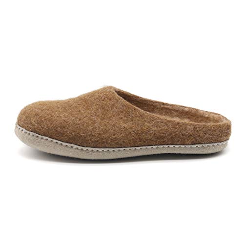 Image of Nootkas Felted Merino Wool 'Astoria' Mule House Slipper for Men and Women