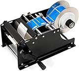Dodoam Labeling Machine，MT-30 Labeler Semi-automatic Label Applicator Bottle Cans Labeling Machine 30Times/Minute（Black）