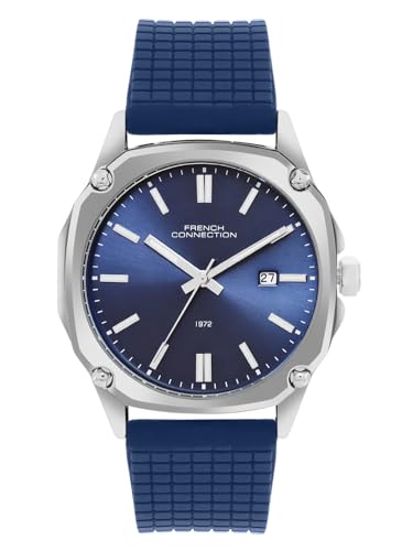 Image of French Connection Vangaurd Blue Round Dial Mens Analogue Watch FCH01U