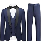 KUDMOL Boys Slim Fit Suits Formal Tuxedo 4 Piece Kids Dresswear Outfits with Vest Pants Jacket Bo...