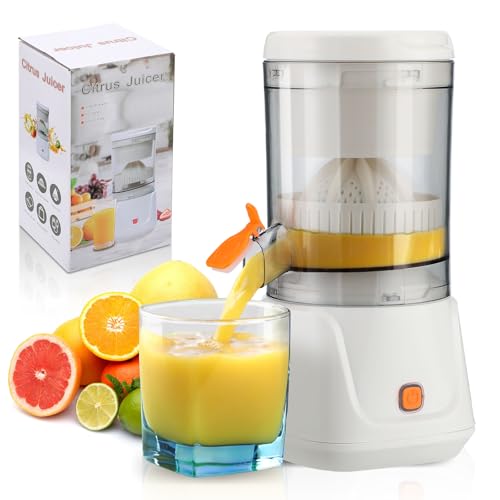 Lerway Electric Citrus Juicer Machine One-Touch Fruit Squeezer Portable Fresh Juice Extractor for Lemon Lime Orange & Grapefruit USB Rechargeable Ideal for Camping Picnic & Kitchen