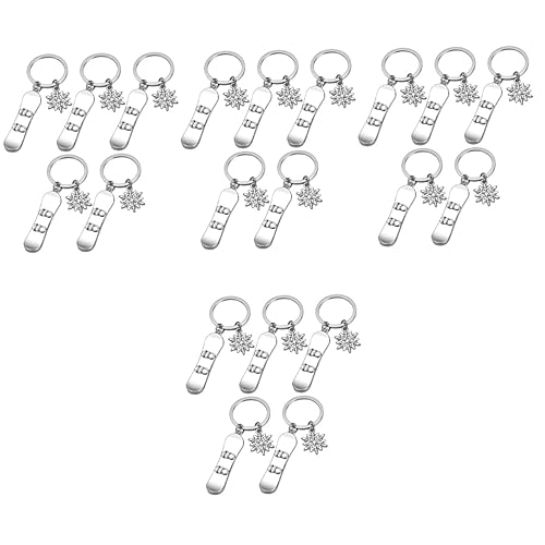 Porte-clés pendentifs de ski KOMBIUDA en lot de 20 pièces pour sac et clés