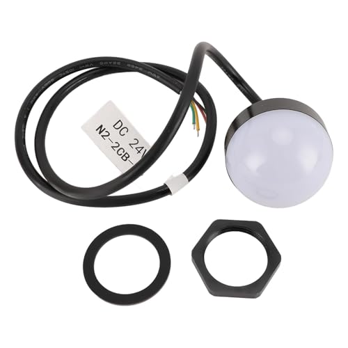 LED Industrial Warning Light, IP30 Three Color Sound and Light Alarm, 50000 Hours Service Life, 24V Safety Siren with Buzzer for Indoor Outdoor CNC Machine Tool