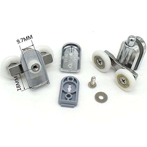 Pulegge di fissaggio per porta doccia, 19 mm