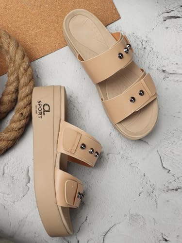 Image of Carlton London women's Adjustable Double Strap Platform Sandals