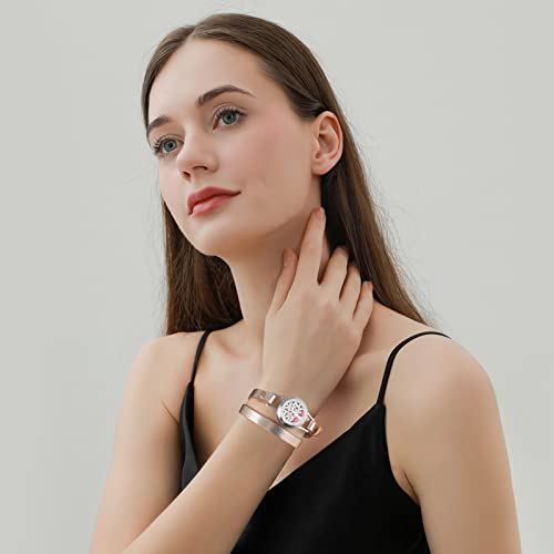 Gifts Set for Women Aromatherapy Essential Oil Diffuser Bracelet, Unique Birthday Gift Ideas for Mom, Best Friend, Sister, Anniversary & Valentine's Day Gifts for Wife, Girlfriend - Image 3