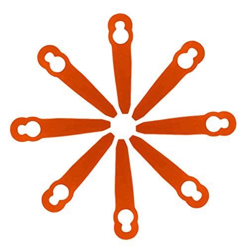 BIlinli 8pcs Plastic Trimmer Blades for Stihl PolyCut 2-2 FSA 45 Lawnmower Grass Easy Trim Trimmer Garden Tools
