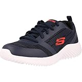  Skechers Bounder, Zapatillas, Navy & Black Textile/Red Trim, 32 EU
